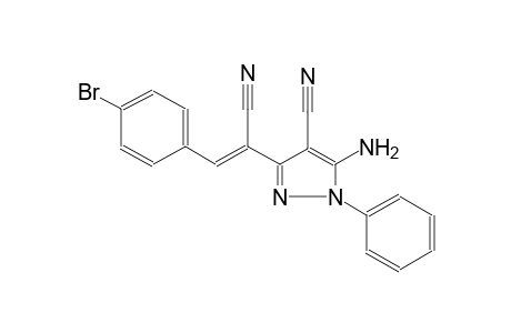 1H-pyrazole-3-acetonitrile, 5-amino-alpha-[(4-bromophenyl)methylene]-4-cyano-1-phenyl-