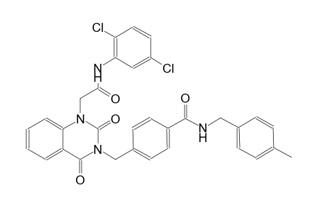 4-[(1-[2-(2,5-dichloroanilino)-2-oxoethyl]-2,4-dioxo-1,4-dihydro-3(2H)-quinazolinyl)methyl]-N-(4-methylbenzyl)benzamide