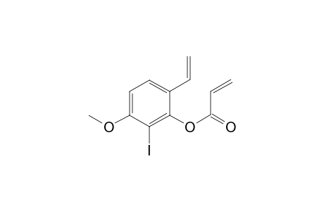 2-Iodo-3-methoxy-6-vinylphenyl Acrylate