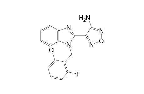 4-[1-(2-Chloro-6-fluorobenzyl)-1H-benzimidazol-2-yl]-1,2,5-oxadiazol-3-amine