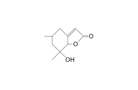 5,6,7,7a-Tetrahydro-7-hydroxy-5,7-dimethyl-benzofuran-2(4H)-one (A)