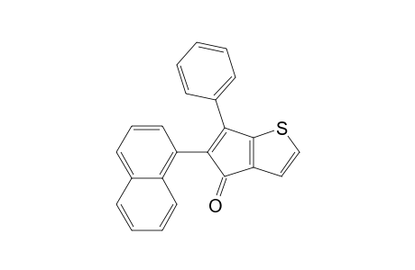 4H-Cyclopenta[b]thiophen-4-one, 5-(1-naphthalenyl)-6-phenyl-