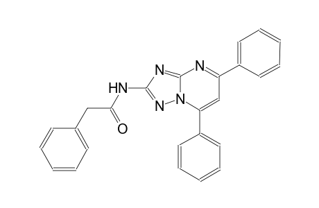 N-(5,7-diphenyl[1,2,4]triazolo[1,5-a]pyrimidin-2-yl)-2-phenylacetamide
