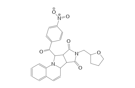 6aH-pyrrolo[3',4':3,4]pyrrolo[1,2-a]quinoline-7,9(6bH,8H)-dione, 9a,10-dihydro-10-(4-nitrobenzoyl)-8-[(tetrahydro-2-furanyl)methyl]-