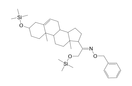 Pregn-5-en-20-one, 3,21-bis[(trimethylsilyl)oxy]-, O-(phenylmethyl)oxime, (3.beta.)-