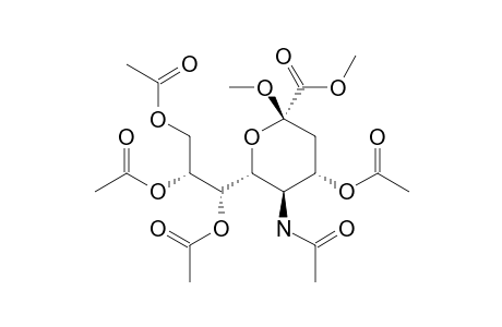 METHYL-5-ACETAMIDO-4,7,8,9-TETRA-O-ACETYL-3,5-DIDEOXY-BETA-L-GLYCERO-D-GALACTO-2-NONULOPYRANOSIDONIC-ACID-METHYLESTER