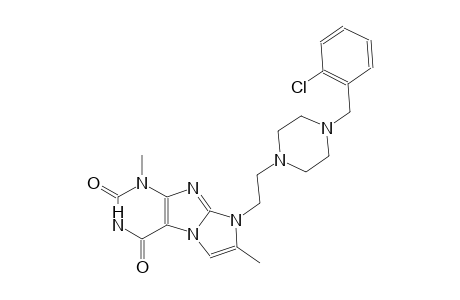1H-imidazo[2,1-f]purine-2,4(3H,8H)-dione, 8-[2-[4-[(2-chlorophenyl)methyl]-1-piperazinyl]ethyl]-1,7-dimethyl-