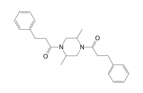 1-(4-hydrocinnamoyl-2,5-dimethyl-piperazino)-3-phenyl-propan-1-one