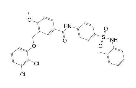3-[(2,3-dichlorophenoxy)methyl]-4-methoxy-N-[4-(2-toluidinosulfonyl)phenyl]benzamide