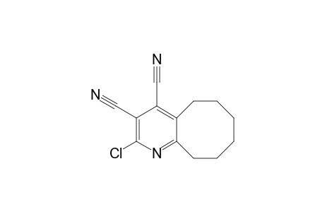 2-Chloro-5,6,7,8,9,10-hexahydrocycloocta[b]pyridine-3,4-dicarbonitrile