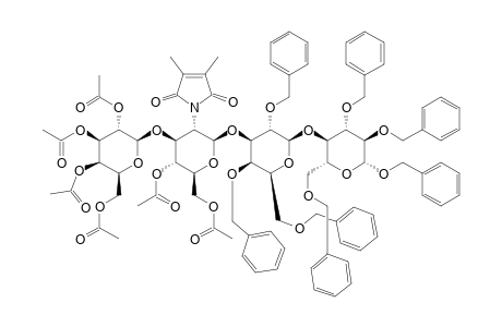 #22;BENZYL_(2,3,4,6-TETRA-O-ACETYL-BETA-D-GALACTOPYRANOSYL)-(1->3)-(4,6-DI-O-ACETYL-2-DEOXY-2-DIMETHYLMALEIMIDO-BETA-D-GLUCOPYRANOSYL)-(1->3)-(2,4,6-TRI-O-BENZ