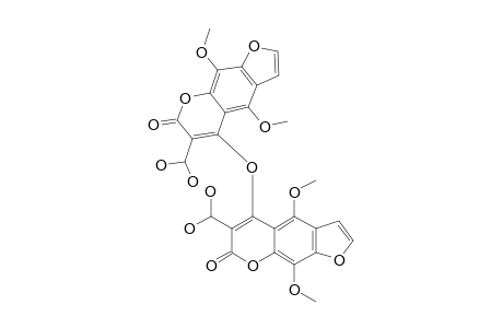 BIS-(3-FORMYL-5,8-DIMETHOXYFURANOCOUMARIN-4-YL)-ETHER-HYDRATE