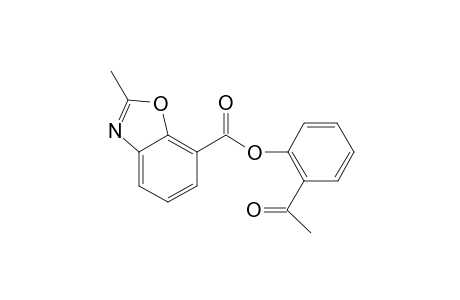 2-Acetylphenyl 2-methyl-1,3-benzoxazole-7-carboxylate