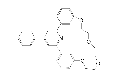 1-Aza-6,9,12,15-tetraoxa-3,5;16,18-diphenylene-2,19-(p-phenyl pyridine)-cyclononadecane