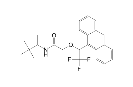 N-(3,3-Dimethylbut-2-yl)-.alpha.-[1-(9-anthryl)-2,2,2-trifluoroethoxy]acetamide