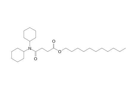 Succinic acid, monoamide, N,N-dicyclohexyl-, undecyl ester