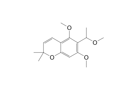 6-(1-METHOXYETHYL)-5,7-DIMETHOXY-2,2-DIMETHYL-2H-1-BENZOPYRAN