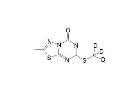 2-Methyl-7-(d3-methylsulfanyl)-5H-[1,3,4]thiadiazolo[3,2-a][1,3,5]triazin-5-one