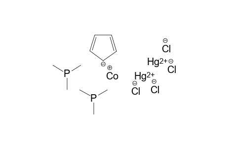 (Cyclopentadienyl)bis(dichloromercury)bis(trimethylphosphane)cobalt(Co-Hg)