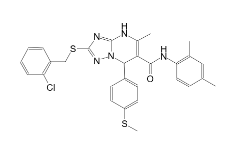 2-[(2-chlorobenzyl)sulfanyl]-N-(2,4-dimethylphenyl)-5-methyl-7-[4-(methylsulfanyl)phenyl]-4,7-dihydro[1,2,4]triazolo[1,5-a]pyrimidine-6-