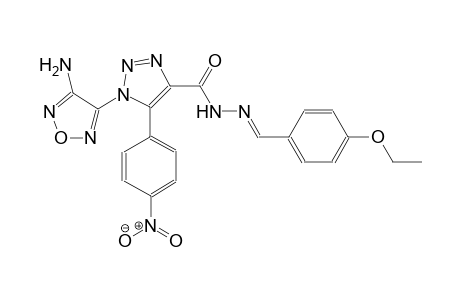 1-(4-amino-1,2,5-oxadiazol-3-yl)-N'-[(E)-(4-ethoxyphenyl)methylidene]-5-(4-nitrophenyl)-1H-1,2,3-triazole-4-carbohydrazide