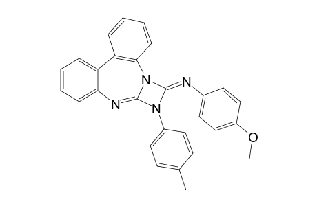 1-(4-Tolyl)-2-(4-methoxyphenyl)iminodibenzo[d,f]-1,3-diaztidino[1,2-a]diazepine