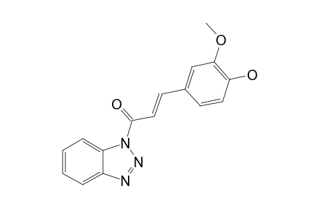 (2E)-1-(BENZOTRIAZOL-1-YL)-3-(4-HYDROXY-3-METHOXYPHENYL)-PROPENONE