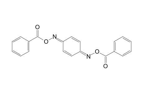p-benzoquinone, bis(O-benzoyloxime)