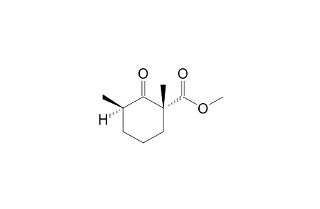 (1R,3R)-1,3-dimethyl-2-oxo-1-cyclohexanecarboxylic acid methyl ester