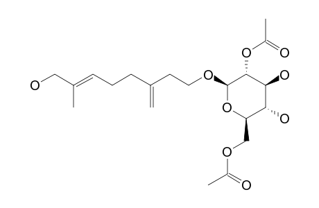 7-METHYL-3-METHYLENE-6E-OCTEN-1,8-DIOL-1-O-BETA-D-[2',6'-O-DIACETYL-GLUCOPYRANOSIDE]