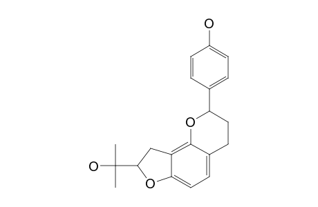 BROSIMINE-A;4'-HYDROXY-7,8-[2-(2-HYDROXYISOPROPYL)-DIHYDROFURAN]-FLAVAN