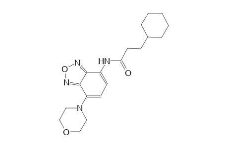 3-cyclohexyl-N-[7-(4-morpholinyl)-2,1,3-benzoxadiazol-4-yl]propanamide