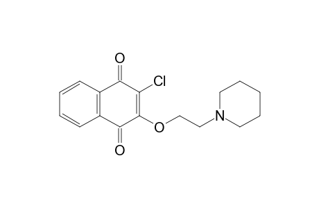 2-Chloranyl-3-(2-piperidin-1-ylethoxy)naphthalene-1,4-dione