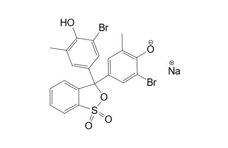 Sodium 2-bromo-4-[3-(3-bromo-4-hydroxy-5-methylphenyl)-1,1-dioxido-3H-2,1-benzoxathiol-3-yl]-6-methylbenzenolate