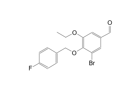 3-bromo-5-ethoxy-4-[(4-fluorobenzyl)oxy]benzaldehyde