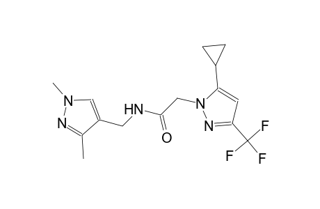 2-[5-cyclopropyl-3-(trifluoromethyl)-1H-pyrazol-1-yl]-N-[(1,3-dimethyl-1H-pyrazol-4-yl)methyl]acetamide