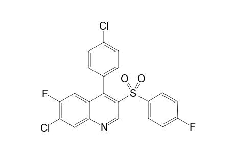 7-Chloro-4-(4-chlorophenyl)-6-fluoro-3-((4-fluorophenyl)-sulfonyl)quinoline