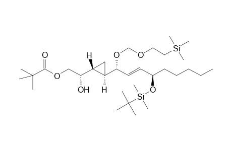 (2R)-2-Hydroxy-2-{(1R,2R)-2-[(1R,4R,2E)-4-tert-butyldimethylsilyloxy-1-(2-trimethylsilyl)ethoxymethoxynon-2-enyl]cyclopropyl}ethyl 2,2-dimethylpropanoate