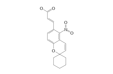 3-[5''-NITROSPIRO-[CYCLOHEXANE-1',2''-(2''H)-[1]-BENZOPYRAN-6''-YL]]-PROPEN-2-OIC-ACID