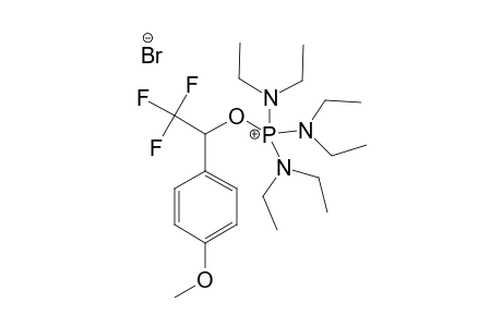 tris(diethylamino)-[2,2,2-trifluoro-1-(4-methoxyphenyl)ethoxy]phosphanium bromide