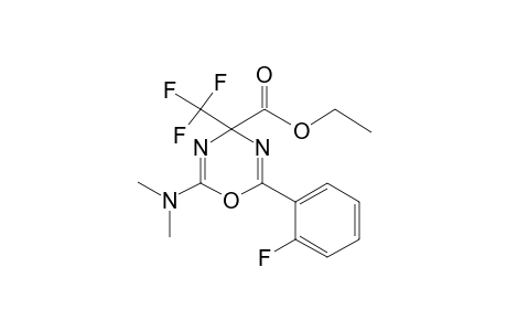 Ethyl 2-(dimethylamino)-6-(2-fluorophenyl)-4-(trifluoromethyl)-4H-1,3,5-oxadiazine-4-carboxylate