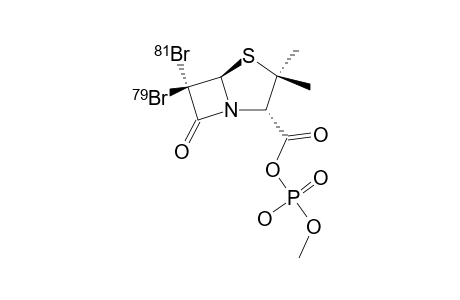 6,6-DIBROMO-3-ALPHA-(METHYL-PHOSPHATE)-CARBONYL-2,2-DIMETHYL-PENAM