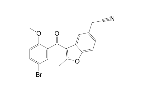 [3-(5-Bromo-2-methoxybenzoyl)-2-methyl-1-benzofuran-5-yl]acetonitrile