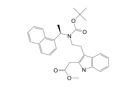 2-[(Methoxycarbonyl)methyl]-3-[2-[N-(tert-butoxycarbonyl)-N-[1(R)-(1-naphthyl)ethyl]amino]ethyl]indole