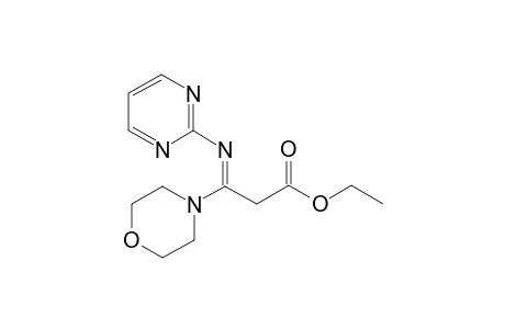 Ethyl 3-morpholino-3-(pyrimidin-2'-ylimino)propanoate