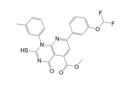 pyrido[2,3-d]pyrimidine-5-carboxylic acid, 7-[3-(difluoromethoxy)phenyl]-1,4-dihydro-2-mercapto-1-(3-methylphenyl)-4-oxo-, methyl ester