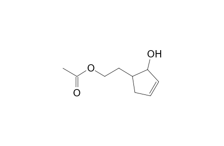 2-[(1S*,2S*)-2-Hydroxy-3-cyclopentenyl]ethyl acetate
