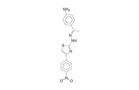 2-{2-[1-(4-aminophenyl)ethylidene]hydrazino}-4-(4-nitrophenyl)-1,3-