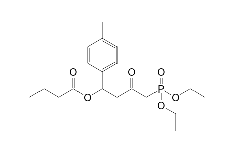 Diethyl 4-butyryloxy-2-oxo-4-(4-methylphenyl)butylphosphonate