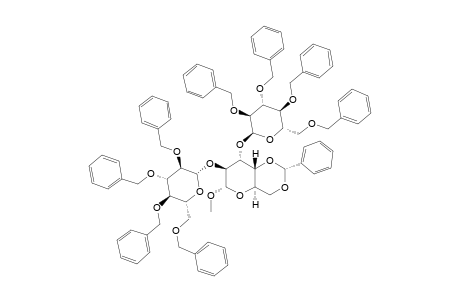 METHYL-4,6-O-BENZYLIDENE-2-O-(2,3,4,6-TETRA-O-BENZYL-BETA-D-GLUCOPYRANOSYL)-3-O-(2,3,4,6-TETRA-O-BENZYL-ALPHA-D-GLUCOPYRANOSYL)-ALPHA-D-ALTROPYRANOSE